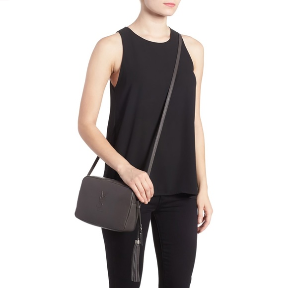 New Saint Laurent Monogram Lou Camera Leather Bag - Picture 8 of 8